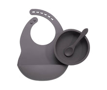Load image into Gallery viewer, Silicone Bib &amp; Bowl Set
