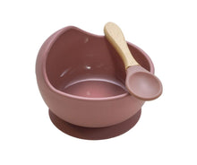 Load image into Gallery viewer, Silicone Suction Bowl with Spoon
